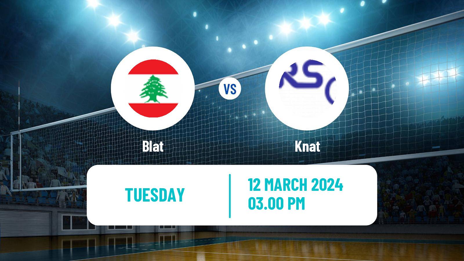 Volleyball Lebanese 1st Division Volleyball Blat - Knat