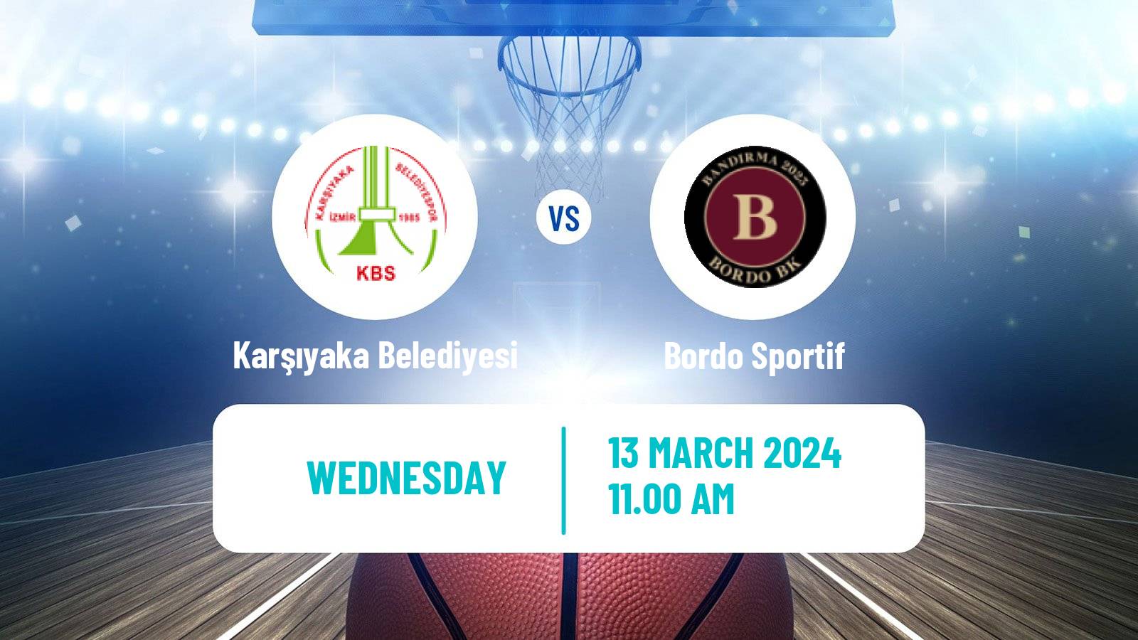 Basketball Turkish TB2L Karşıyaka Belediyesi - Bordo Sportif