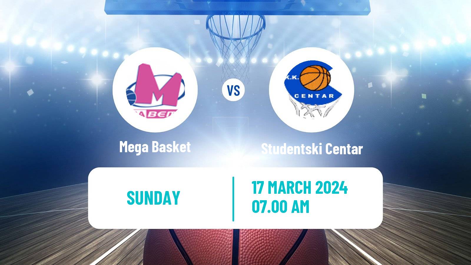 Basketball Adriatic League Mega Basket - Studentski Centar
