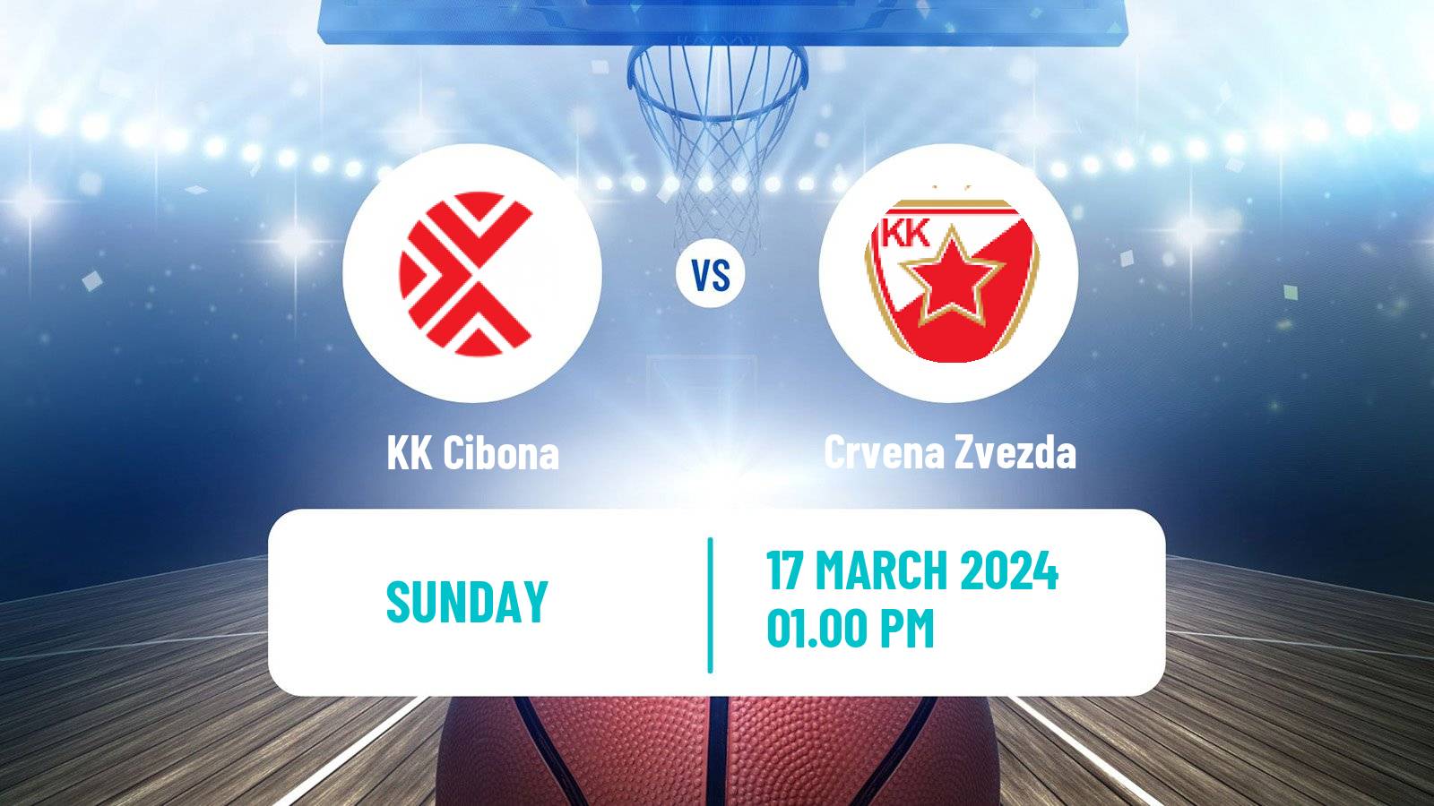 Basketball Adriatic League Cibona - Crvena Zvezda