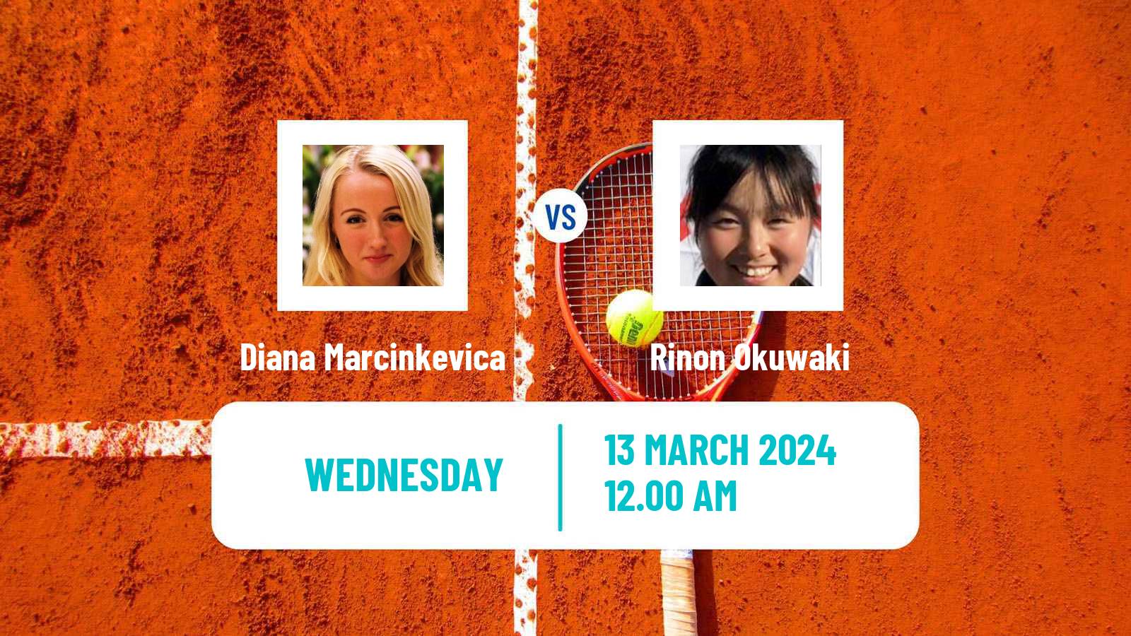 Tennis ITF W35 Indore Women Diana Marcinkevica - Rinon Okuwaki