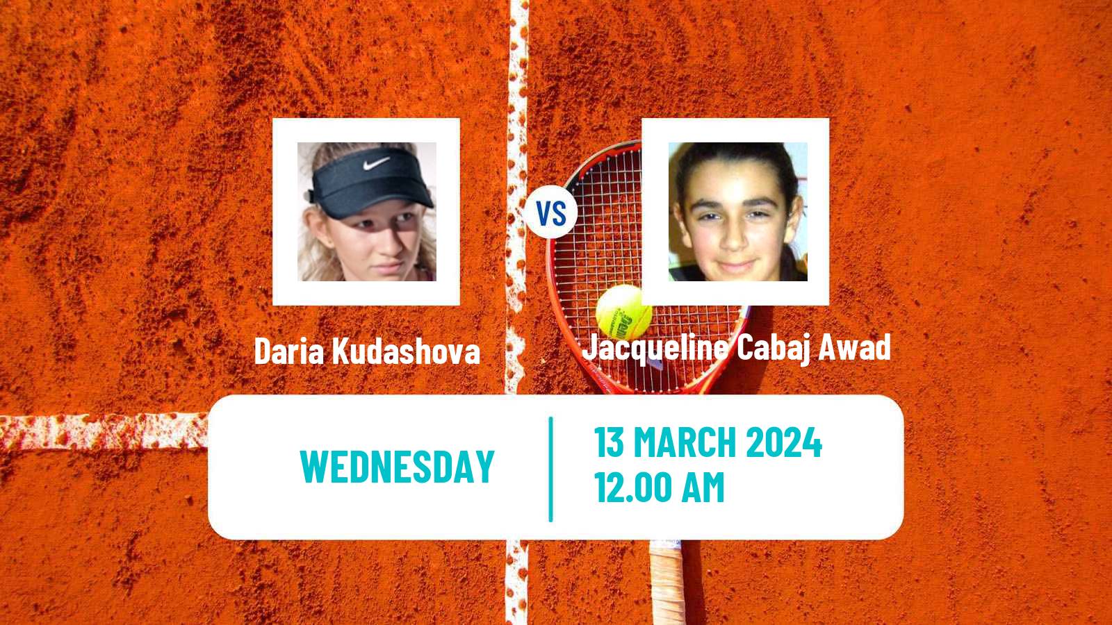 Tennis ITF W35 Indore Women Daria Kudashova - Jacqueline Cabaj Awad