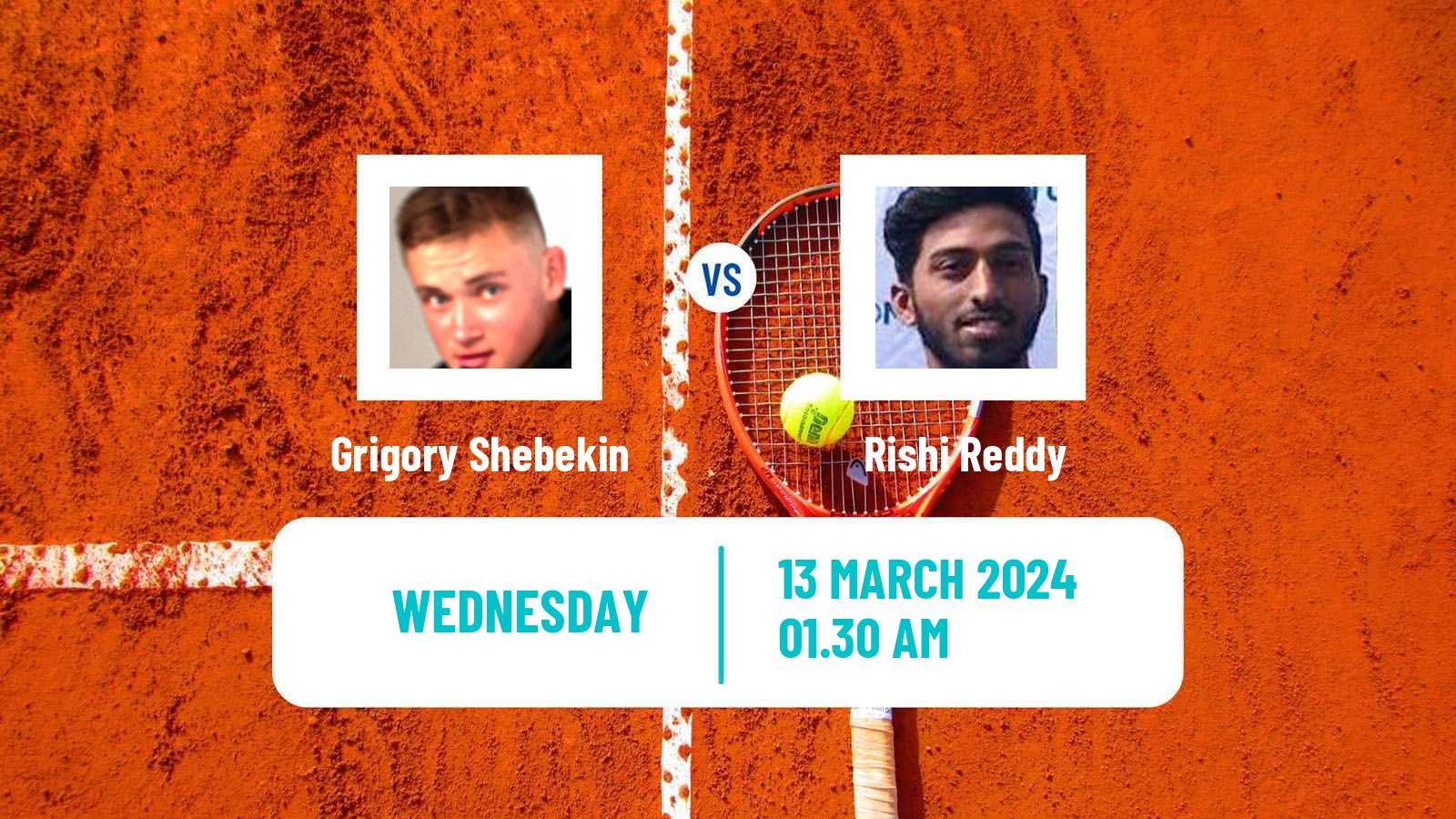 Tennis ITF M25 New Delhi Men Grigory Shebekin - Rishi Reddy