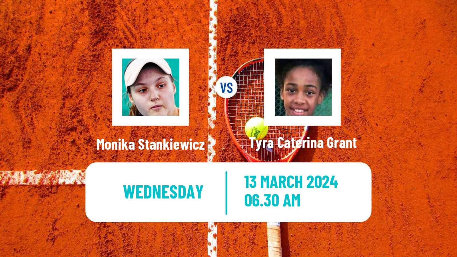 Tennis ITF W15 Antalya 5 Women 2024 Monika Stankiewicz - Tyra Caterina Grant