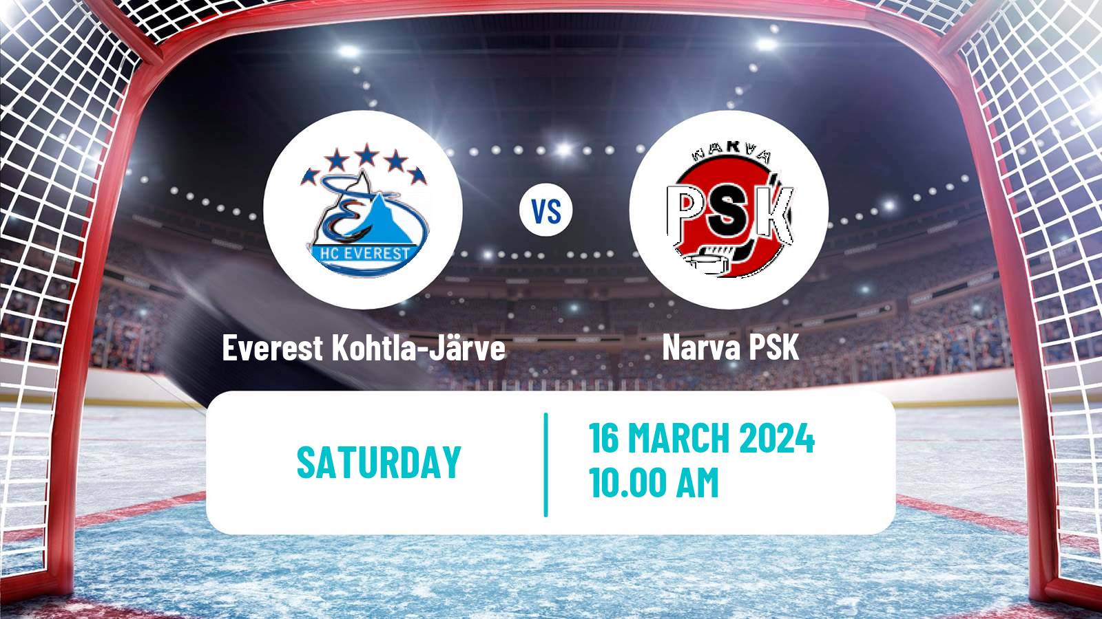 Hockey Estonian Hokiliiga Everest Kohtla-Järve - Narva PSK