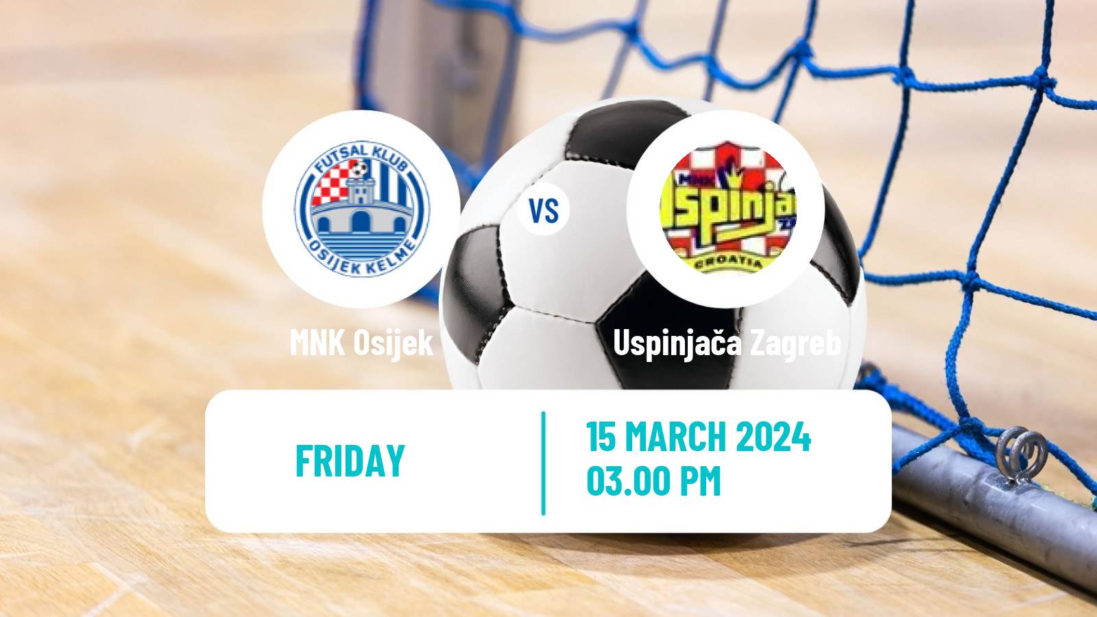 Futsal Croatian 1 HMNL Osijek - Uspinjača Zagreb