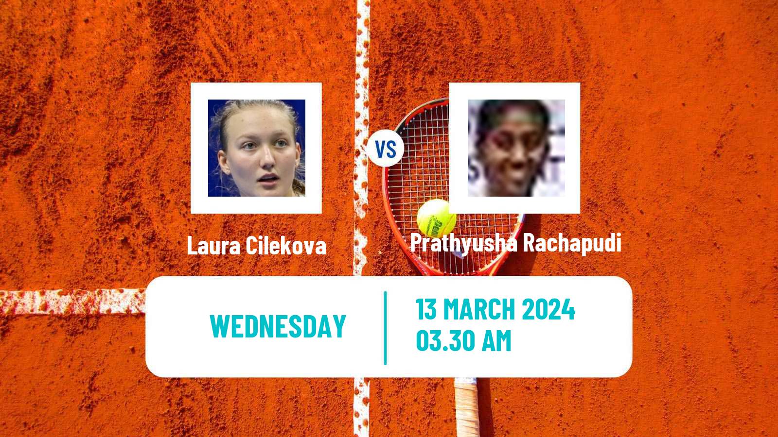 Tennis ITF W15 Sharm Elsheikh 6 Women Laura Cilekova - Prathyusha Rachapudi