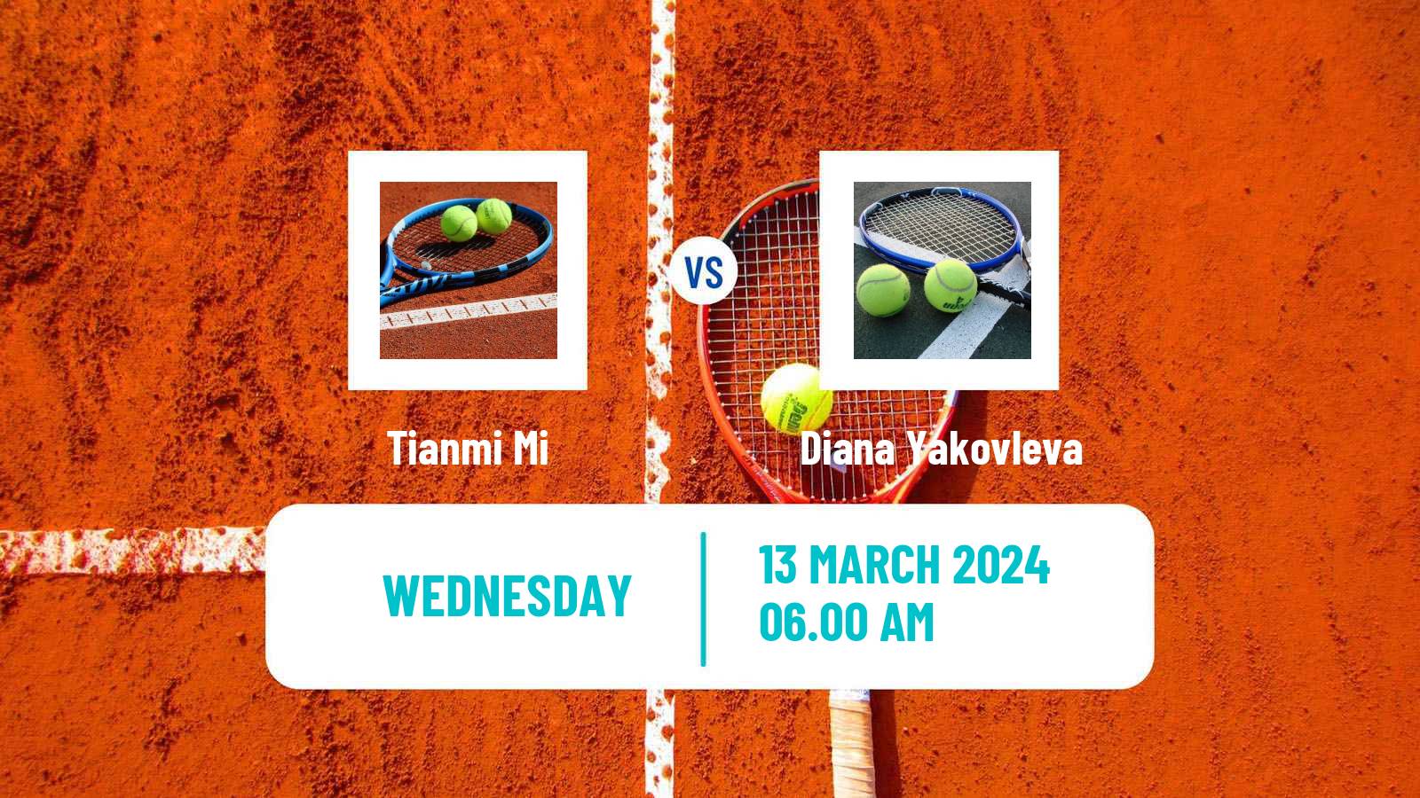 Tennis ITF W15 Sharm Elsheikh 6 Women Tianmi Mi - Diana Yakovleva