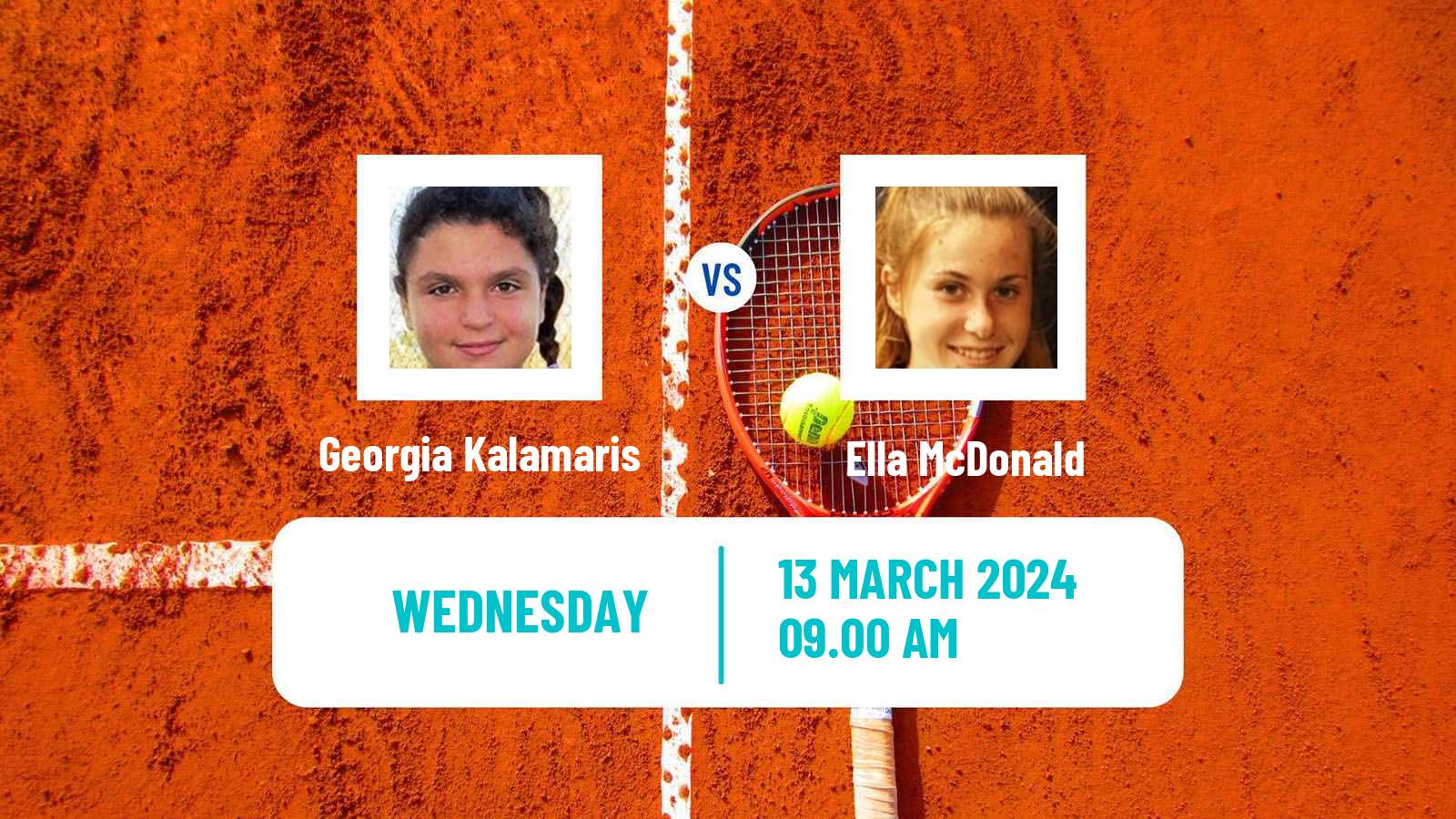 Tennis ITF W15 Sharm Elsheikh 6 Women Georgia Kalamaris - Ella McDonald