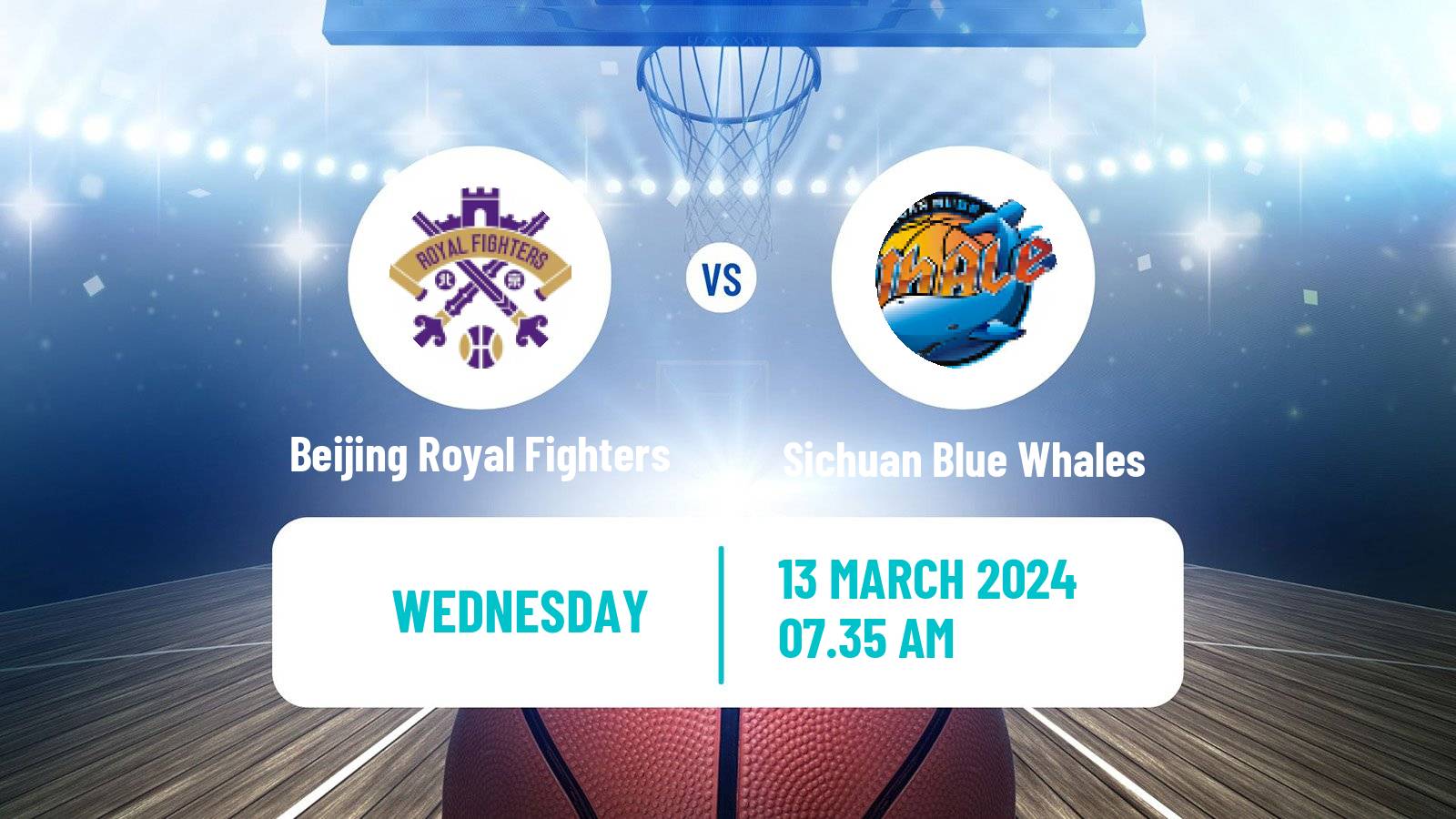 Basketball CBA Beijing Royal Fighters - Sichuan Blue Whales