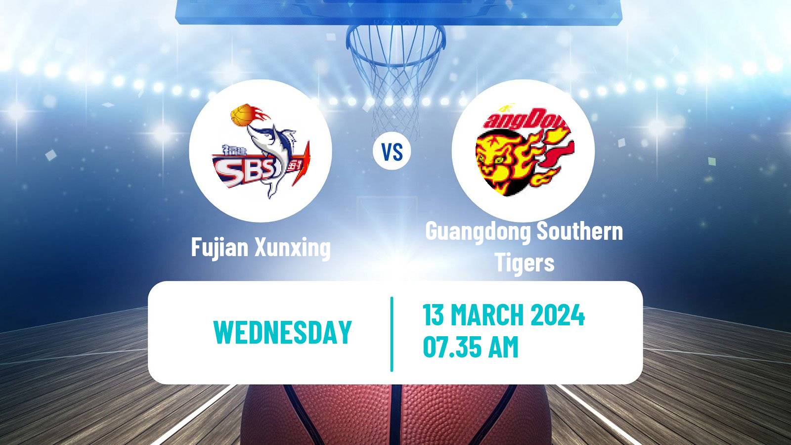 Basketball CBA Fujian Xunxing - Guangdong Southern Tigers