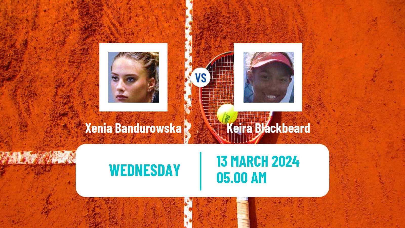 Tennis ITF W15 Monastir 9 Women 2024 Xenia Bandurowska - Keira Blackbeard