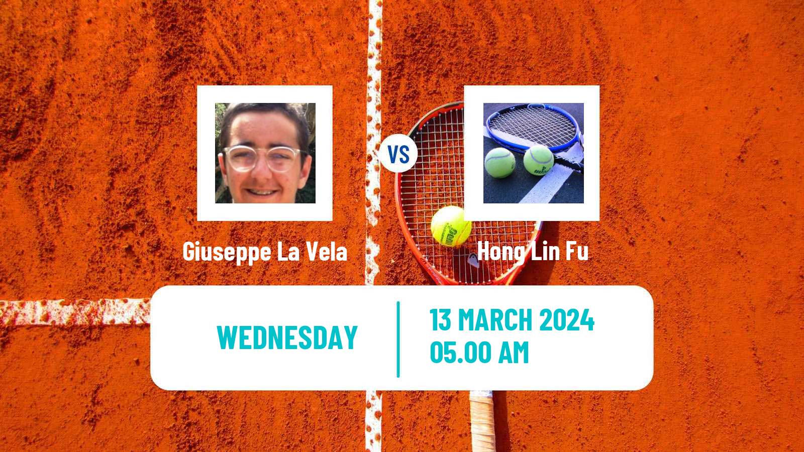 Tennis ITF M15 Antalya 6 Men Giuseppe La Vela - Hong Lin Fu