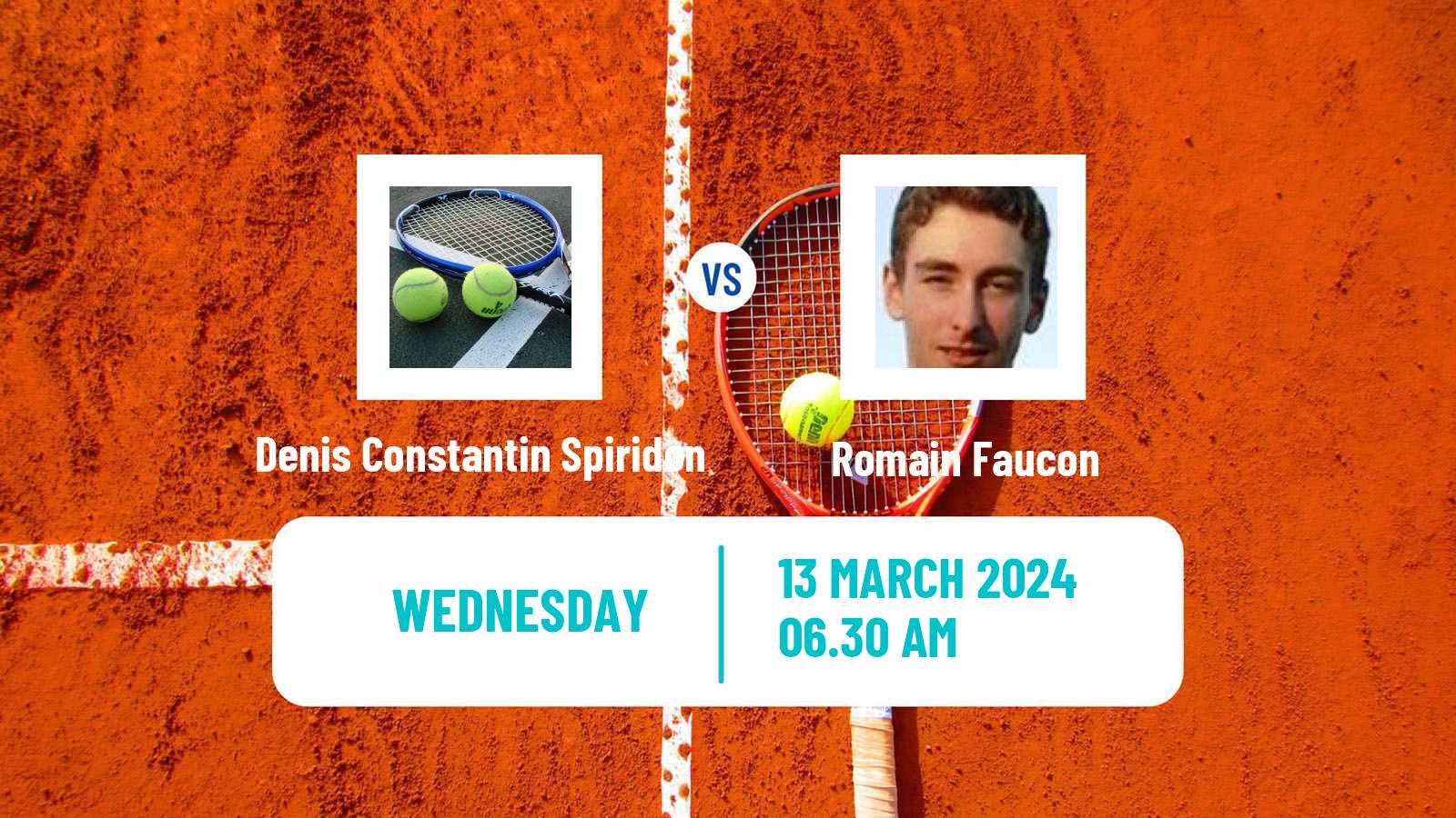 Tennis ITF M15 Monastir 11 Men Denis Constantin Spiridon - Romain Faucon