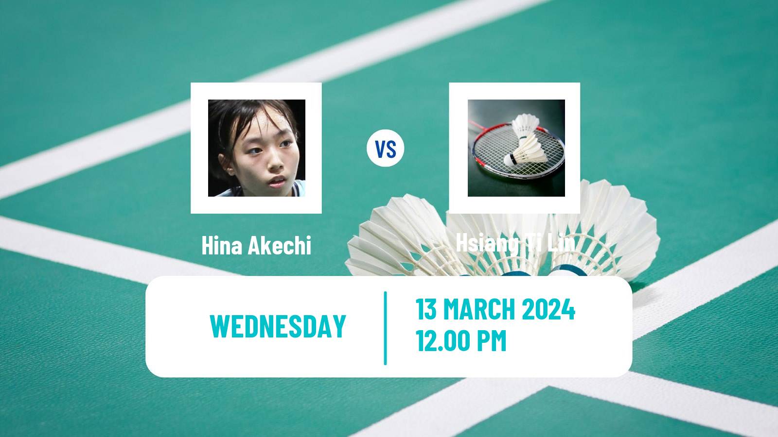 Badminton BWF World Tour Orleans Masters Women Hina Akechi - Hsiang Ti Lin