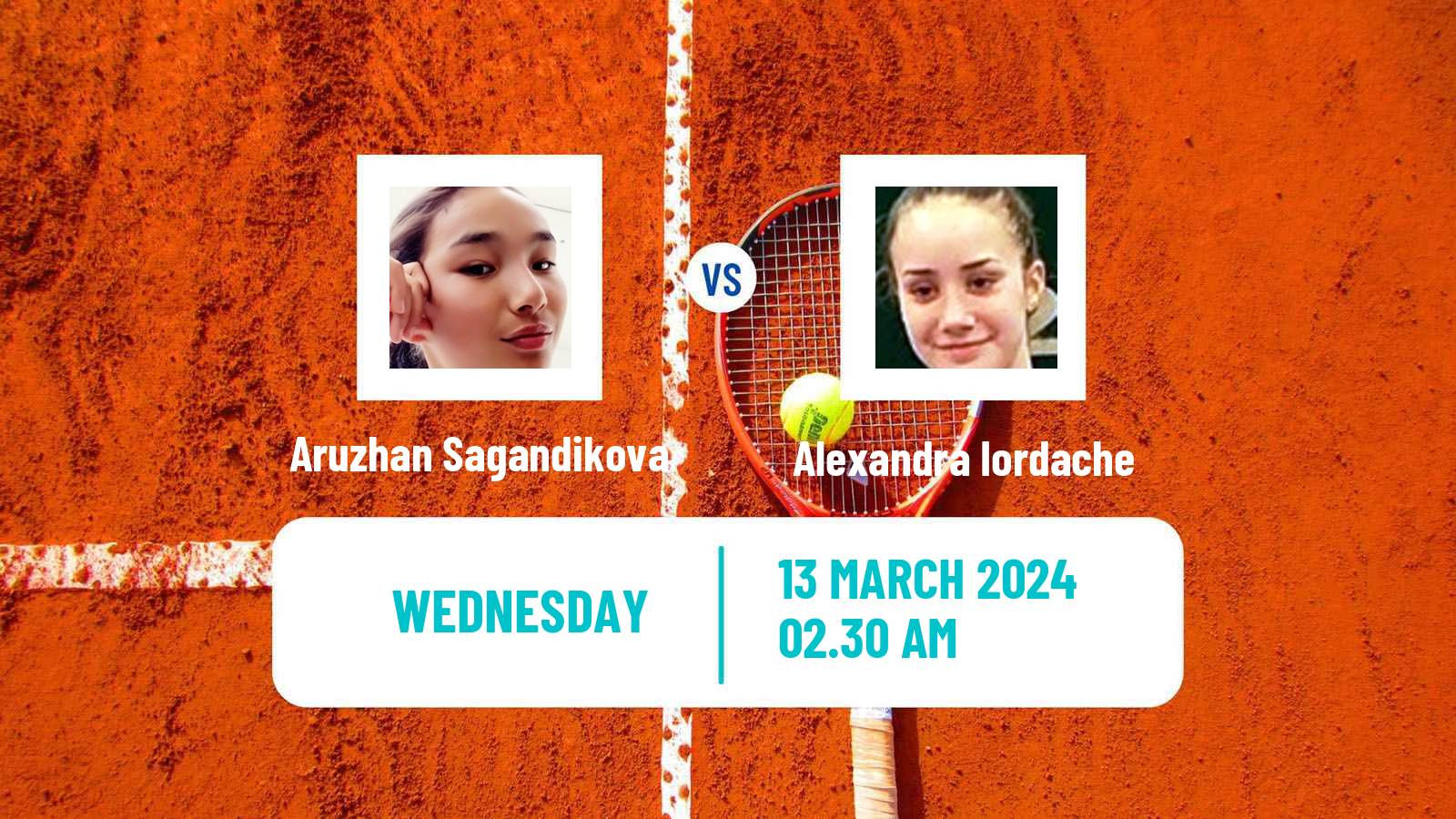 Tennis ITF W15 Karaganda 2 Women Aruzhan Sagandikova - Alexandra Iordache