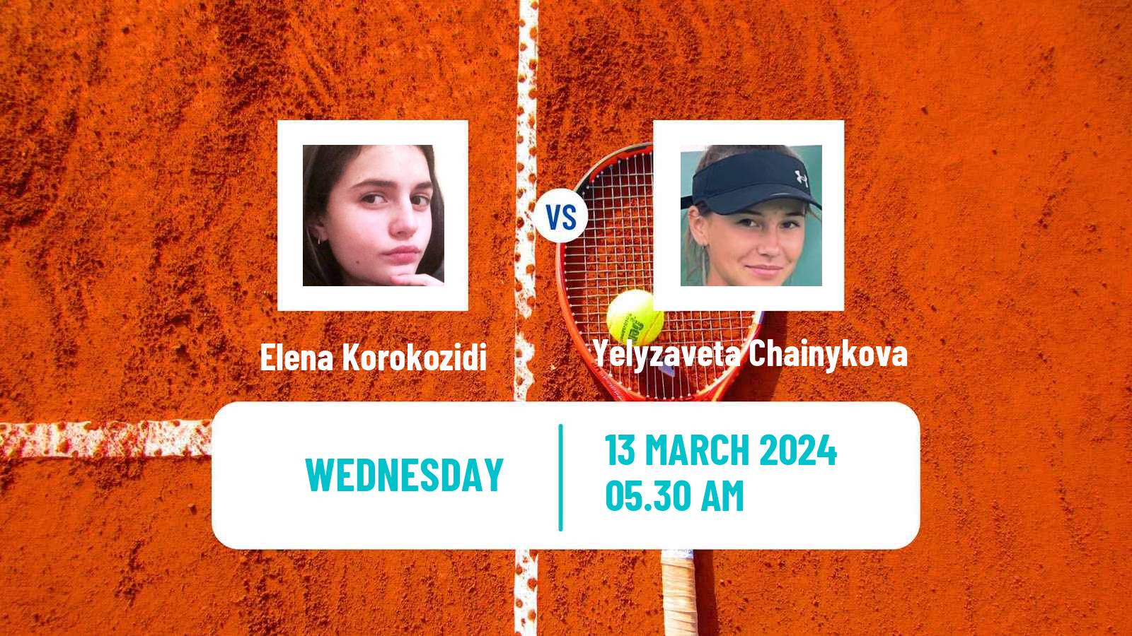 Tennis ITF W15 Heraklion 2 Women Elena Korokozidi - Yelyzaveta Chainykova