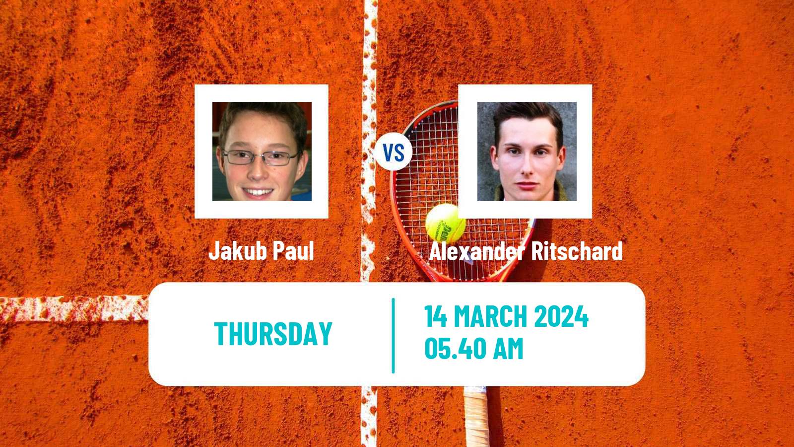 Tennis Hamburg Challenger Men Jakub Paul - Alexander Ritschard