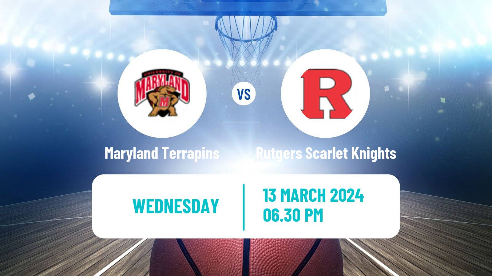 Basketball NCAA College Basketball Maryland Terrapins - Rutgers Scarlet Knights