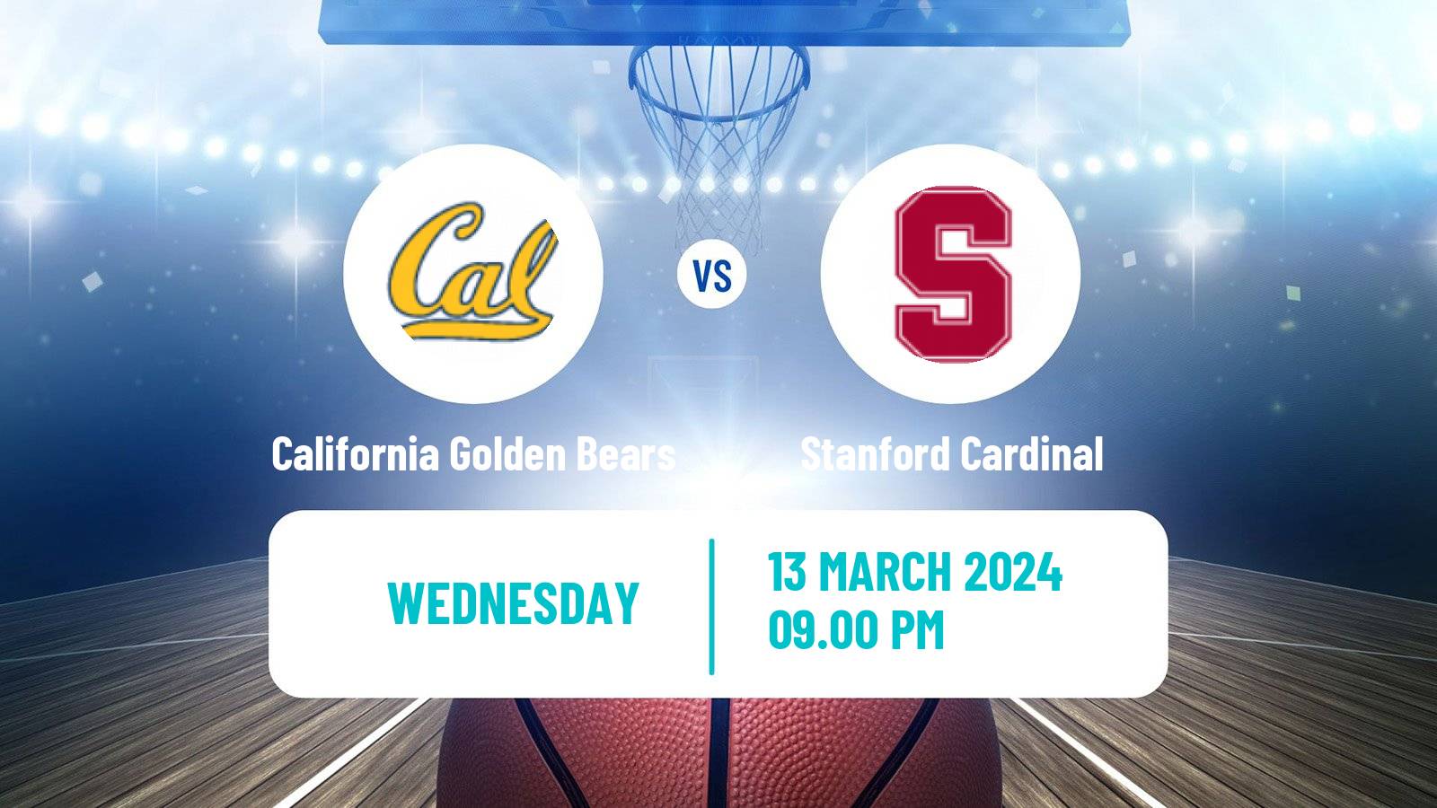 Basketball NCAA College Basketball California Golden Bears - Stanford Cardinal