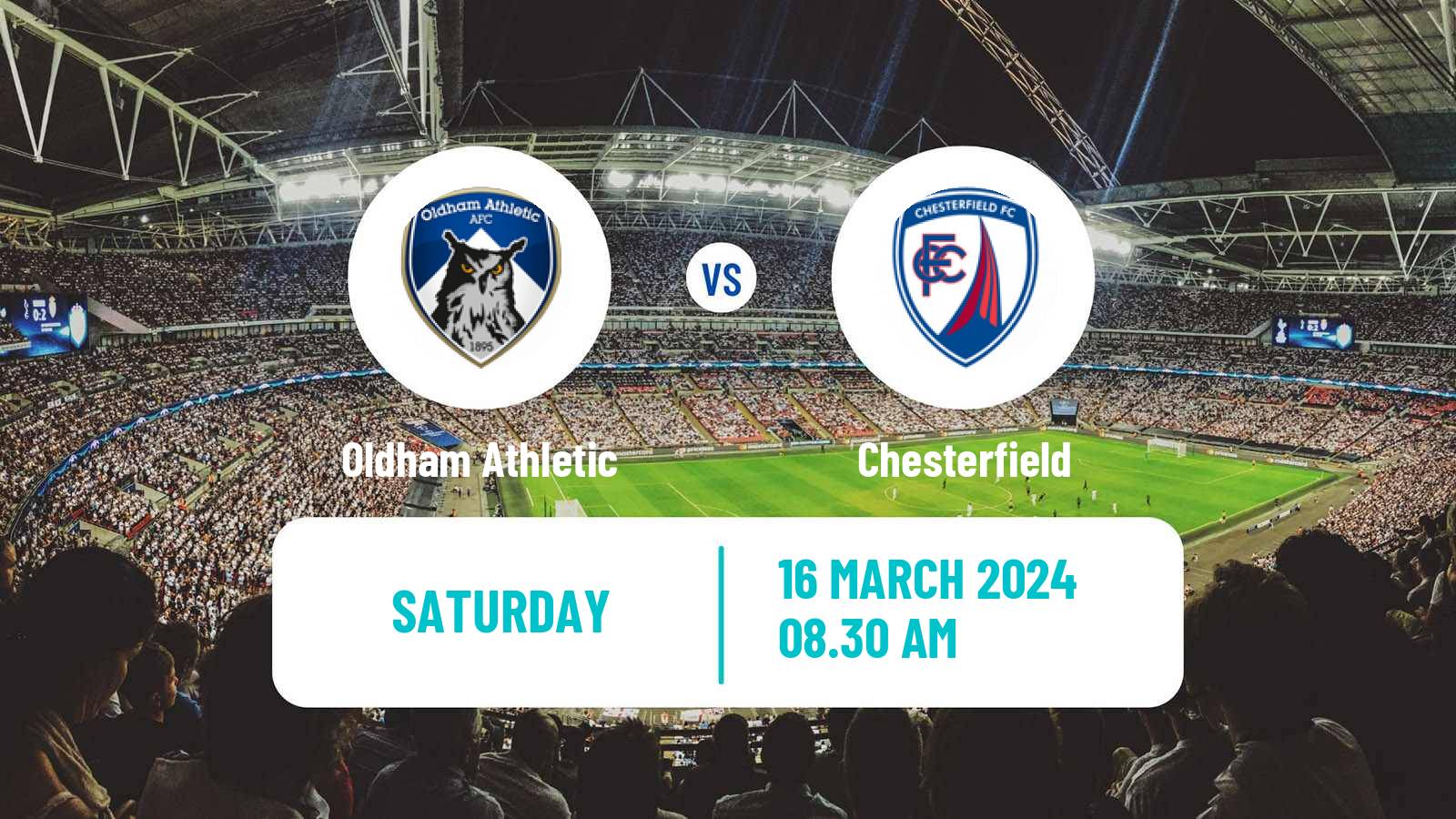 Soccer English National League Oldham Athletic - Chesterfield