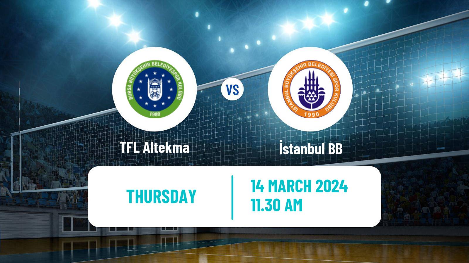 Volleyball Turkish 1 Ligi Volleyball TFL Altekma - İstanbul BB