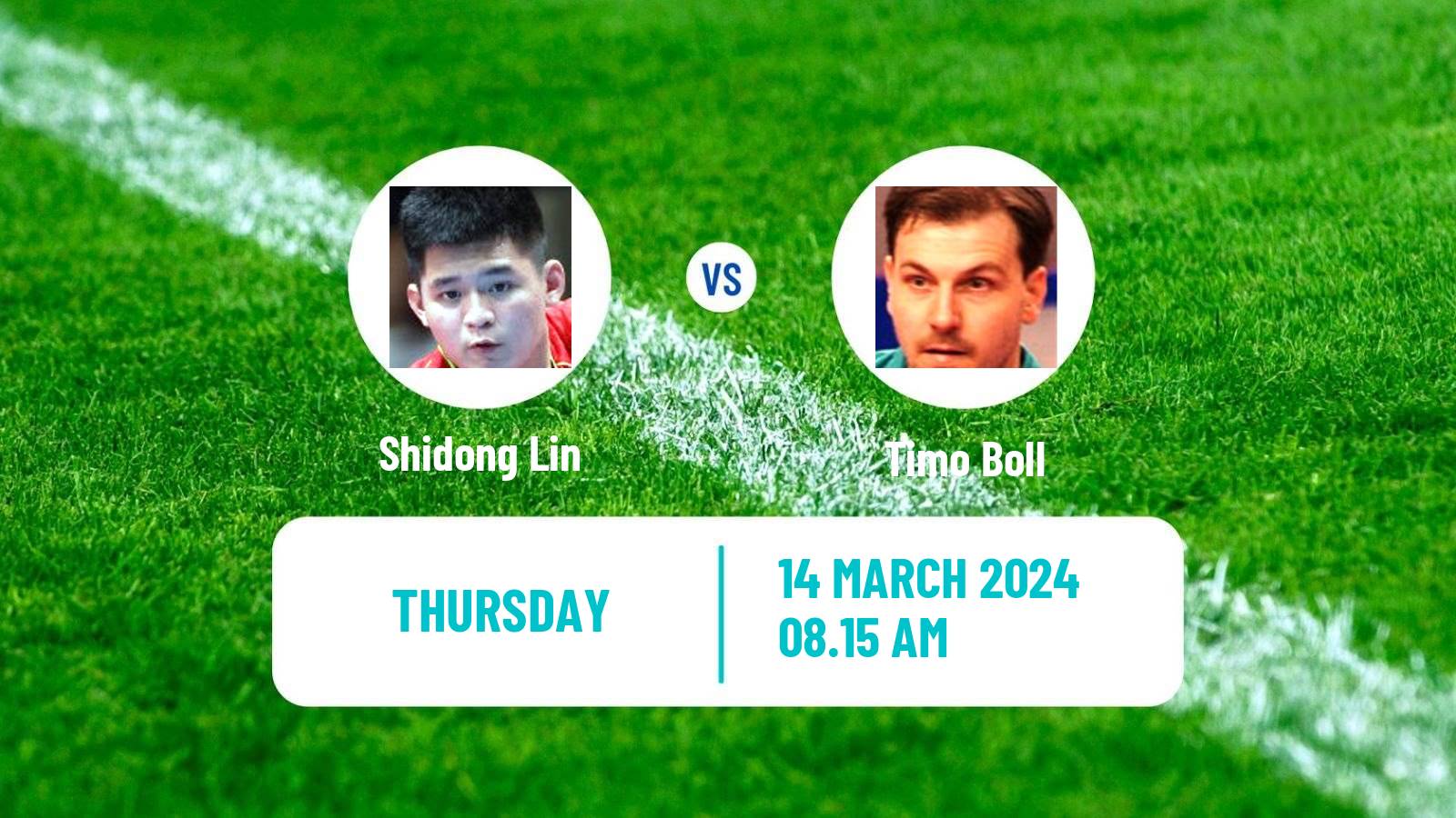 Table tennis Singapore Smash Men Shidong Lin - Timo Boll