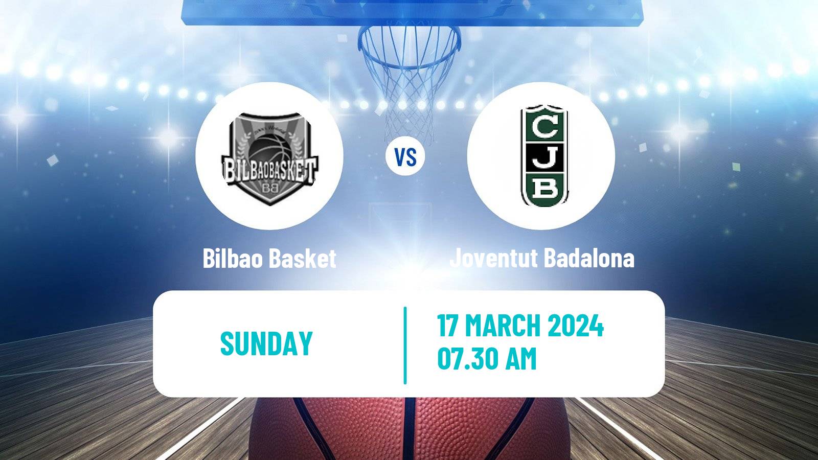 Basketball Spanish ACB League Bilbao Basket - Joventut Badalona
