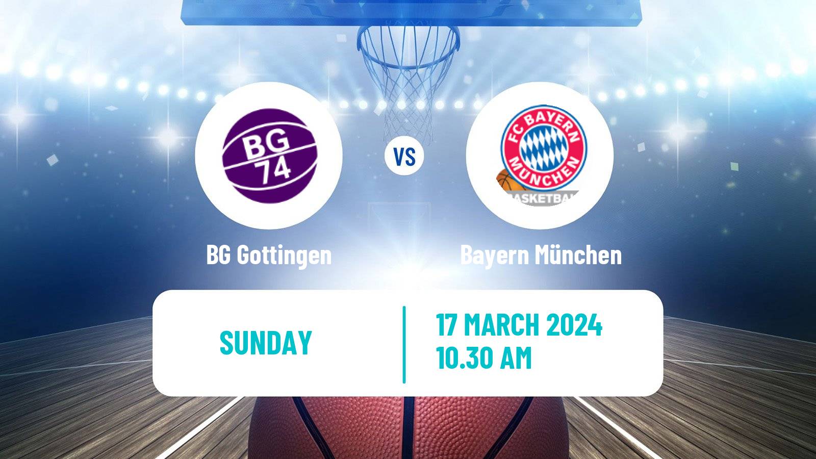 Basketball German BBL BG Göttingen - Bayern München