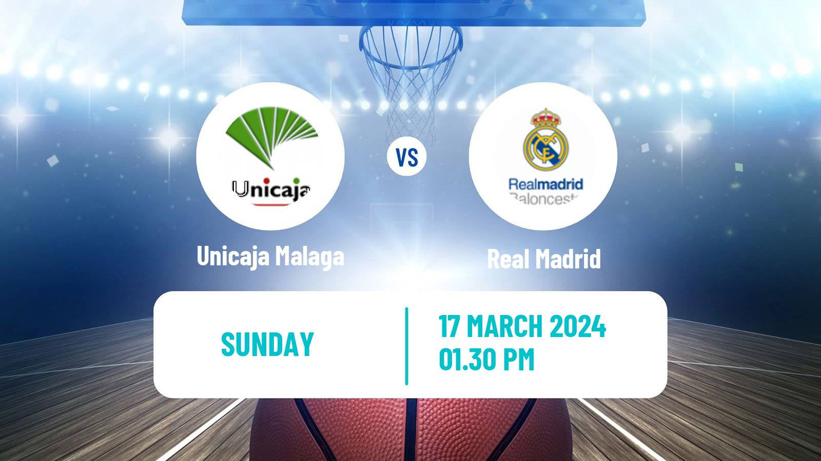 Basketball Spanish ACB League Unicaja Malaga - Real Madrid