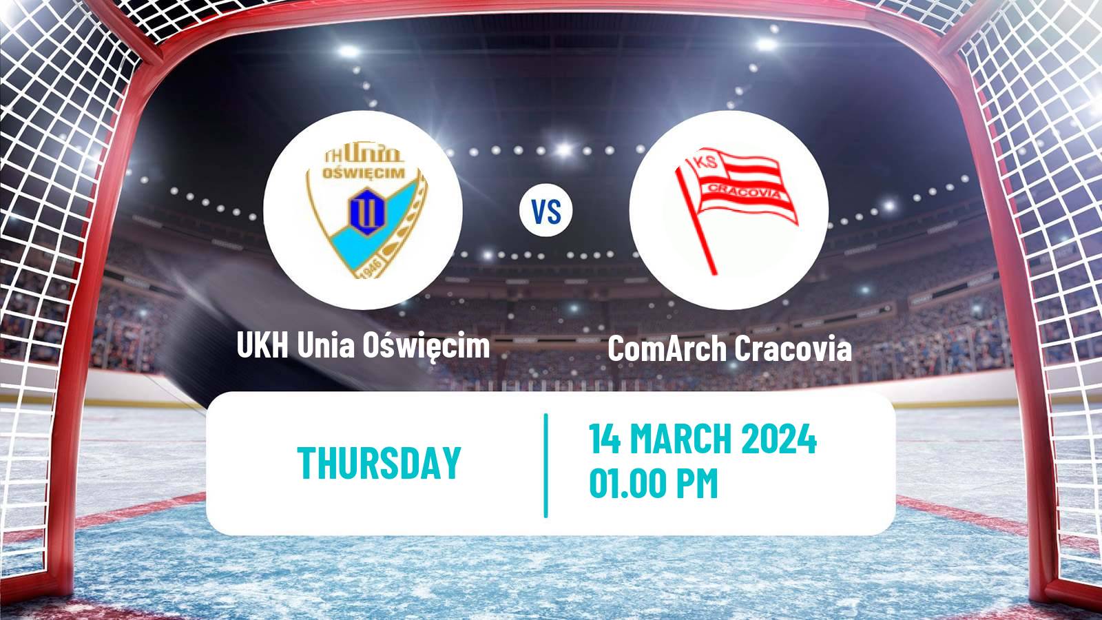 Hockey Polska Liga Hokejowa UKH Unia Oświęcim - ComArch Cracovia
