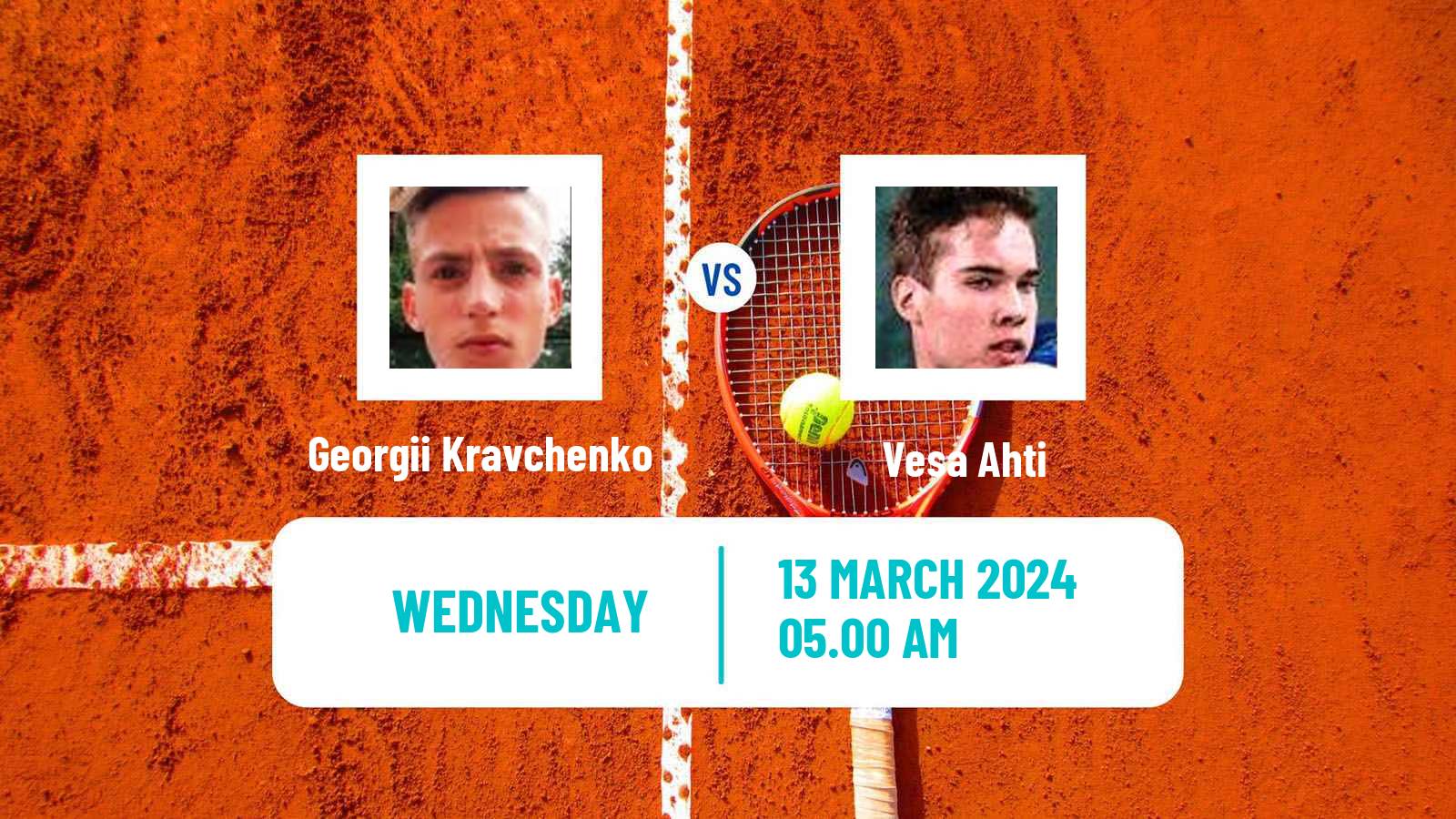 Tennis ITF M15 Les Franqueses Del Valles Men Georgii Kravchenko - Vesa Ahti