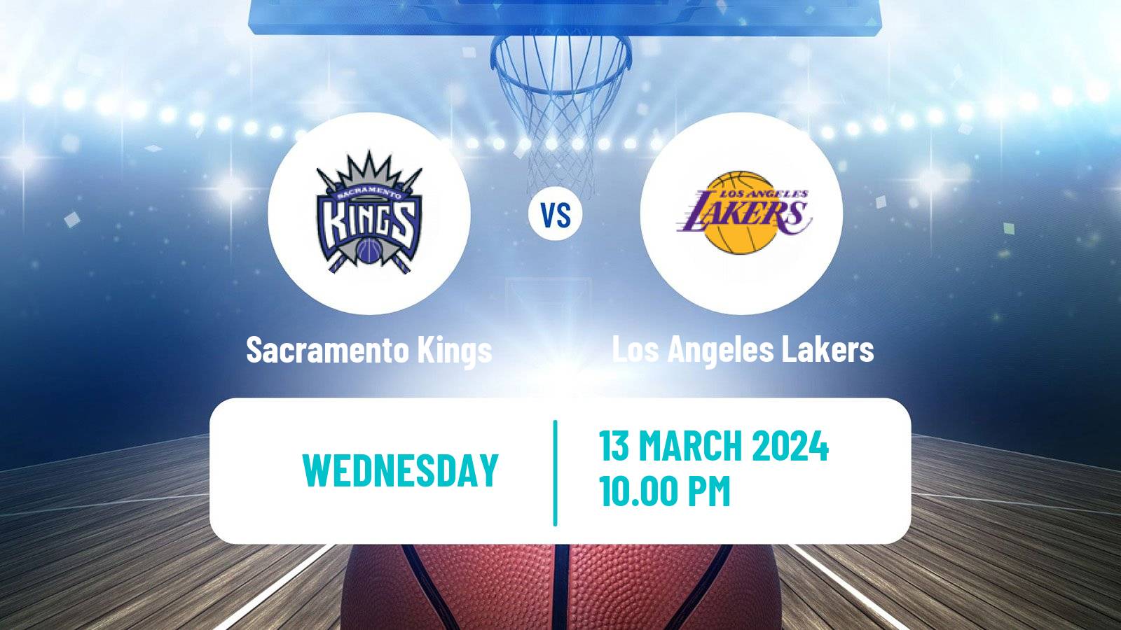 Basketball NBA Sacramento Kings - Los Angeles Lakers