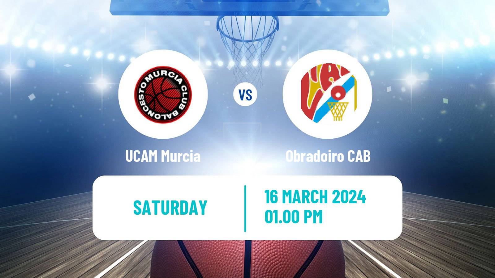 Basketball Spanish ACB League UCAM Murcia - Obradoiro CAB