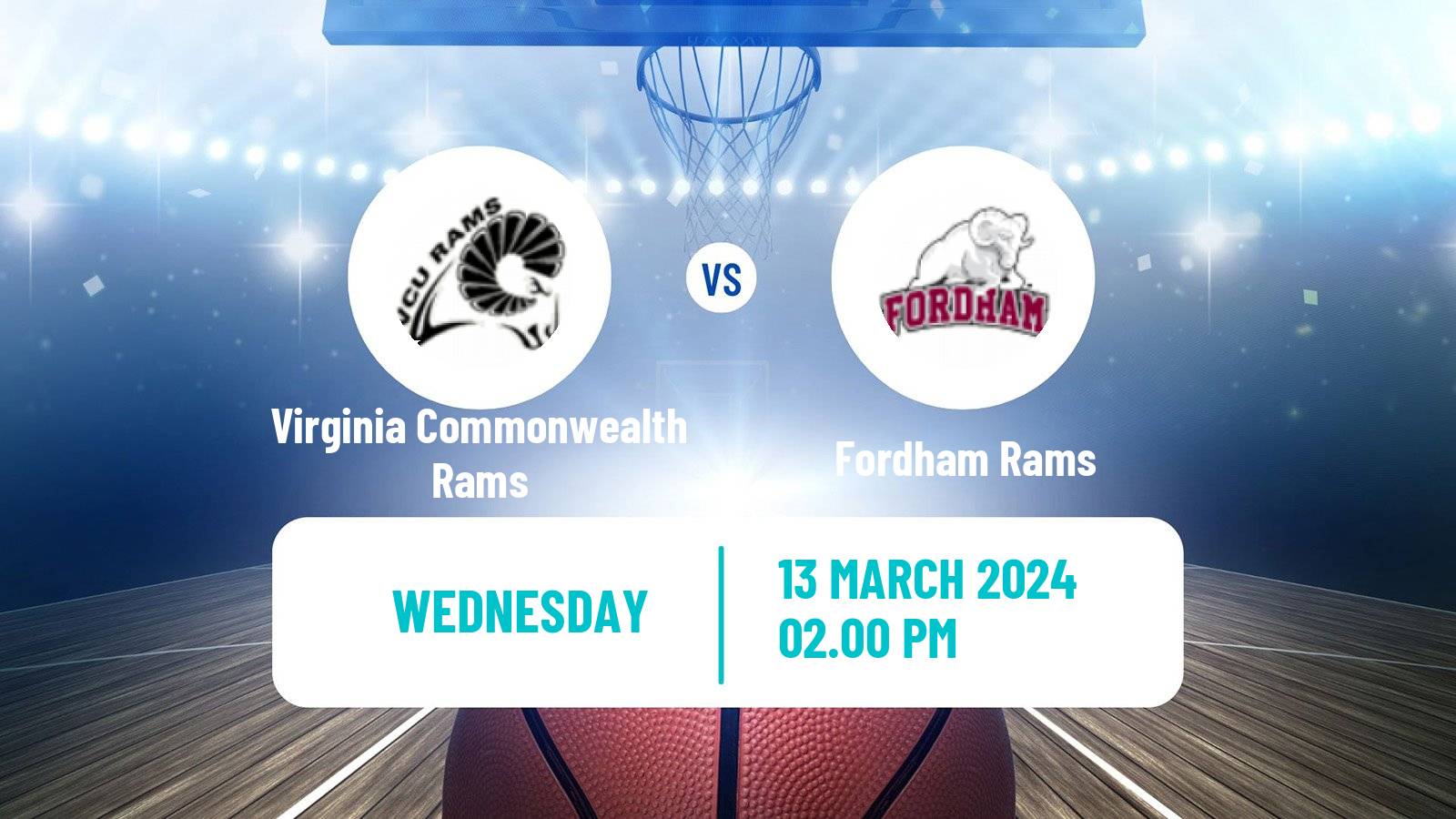 Basketball NCAA College Basketball Virginia Commonwealth Rams - Fordham Rams