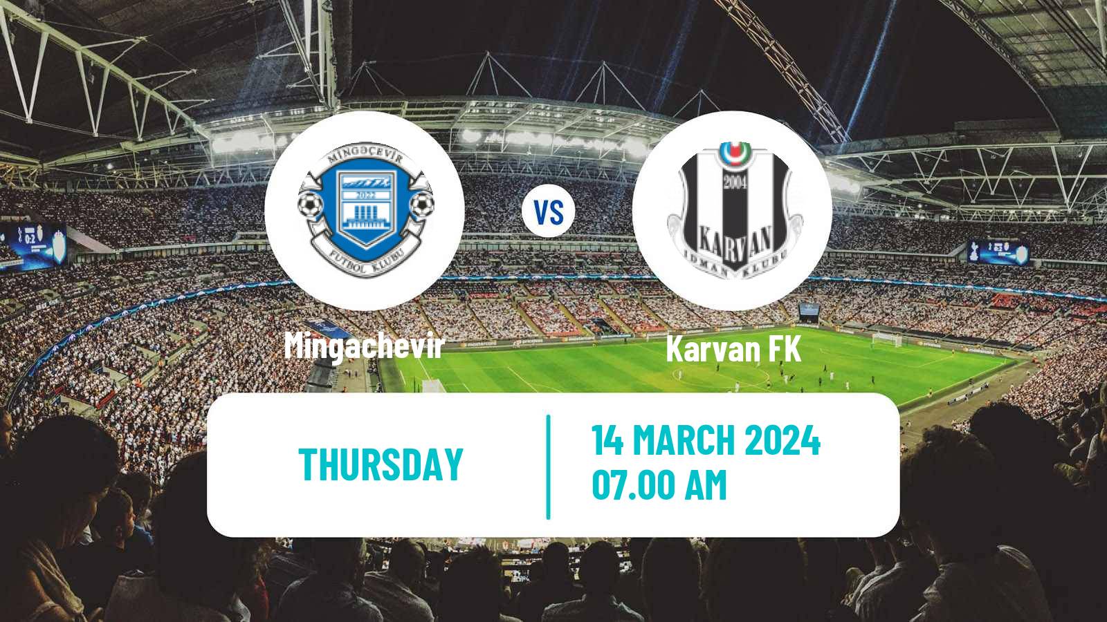 Soccer Azerbaijan First Division Mingachevir - Karvan