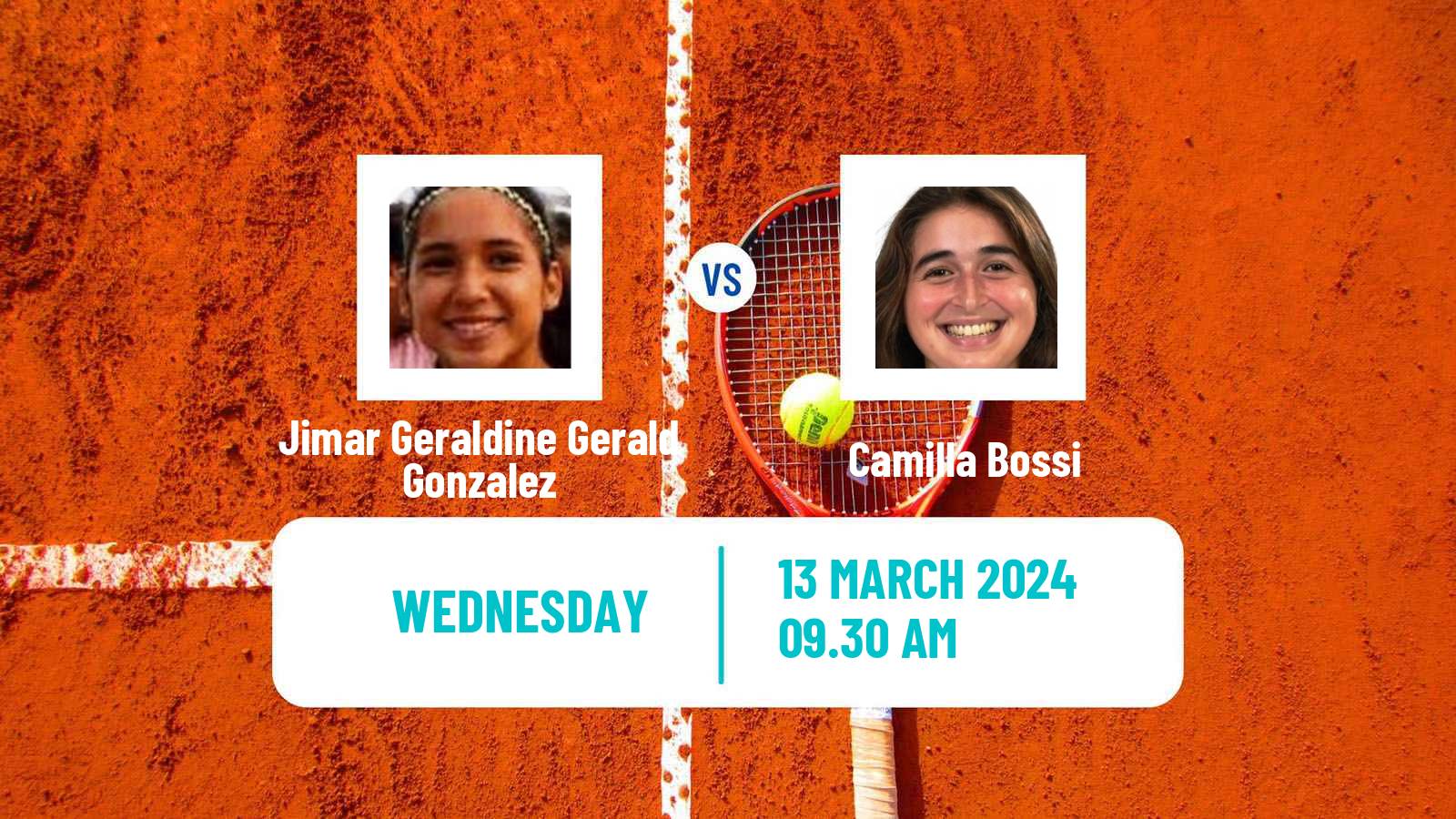 Tennis ITF W15 Sao Joao Da Boa Vista Women Jimar Geraldine Gerald Gonzalez - Camilla Bossi