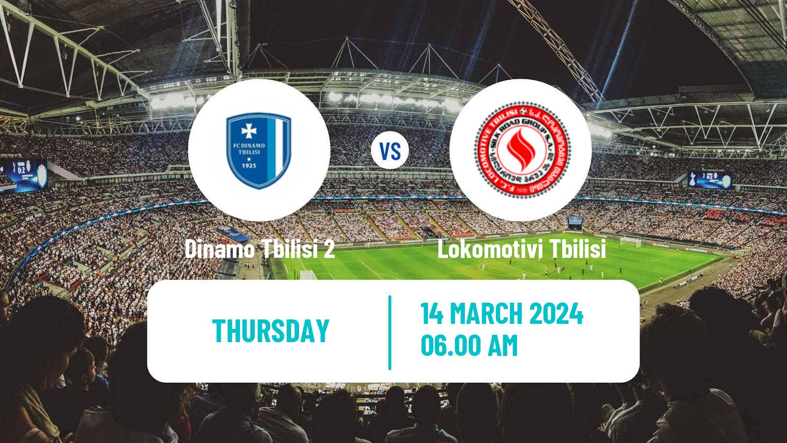 Soccer Georgian Erovnuli Liga 2 Dinamo Tbilisi 2 - Lokomotivi Tbilisi
