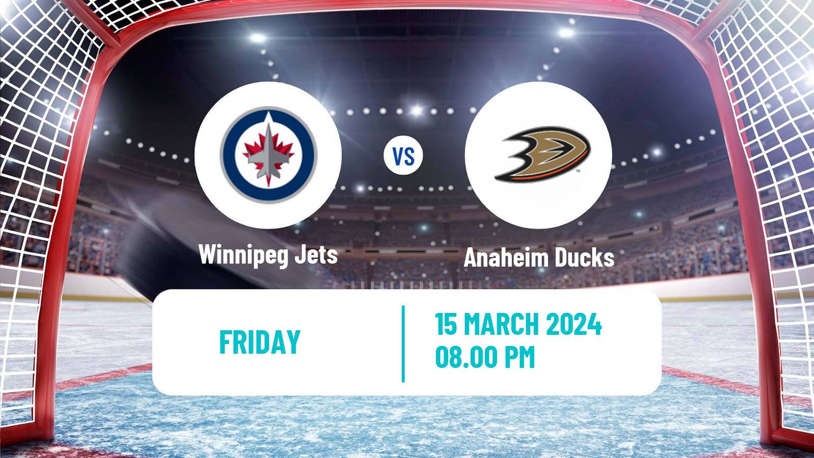 Hockey NHL Winnipeg Jets - Anaheim Ducks