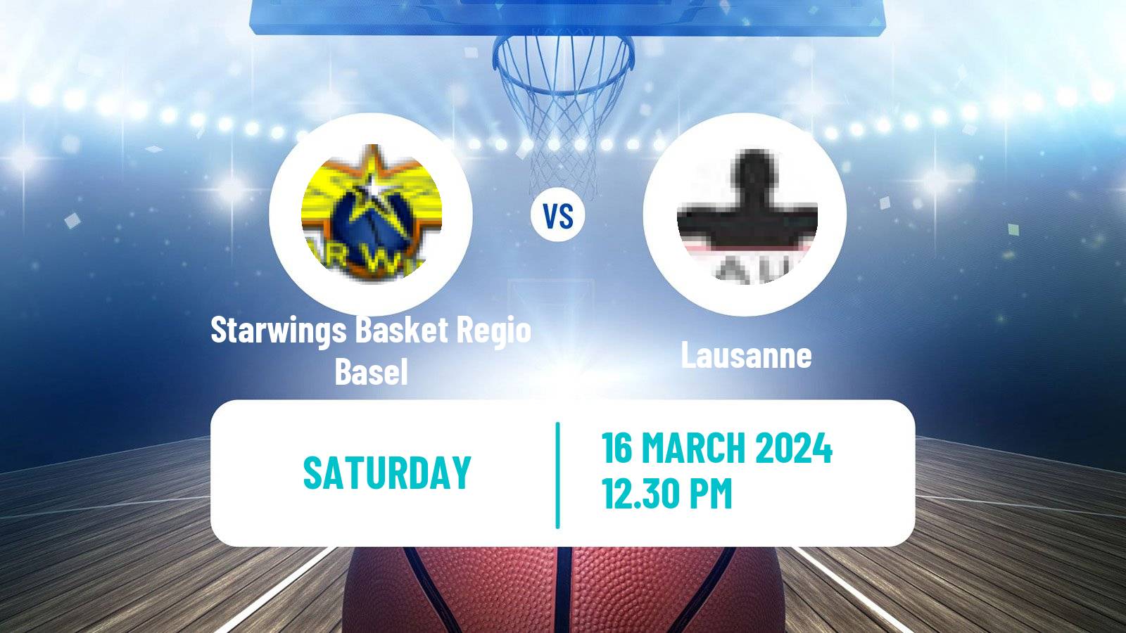 Basketball Swiss SB League Basketball Starwings Basket Regio Basel - Lausanne