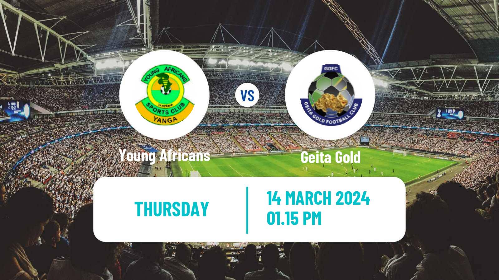 Soccer Tanzanian Premier League Young Africans - Geita Gold