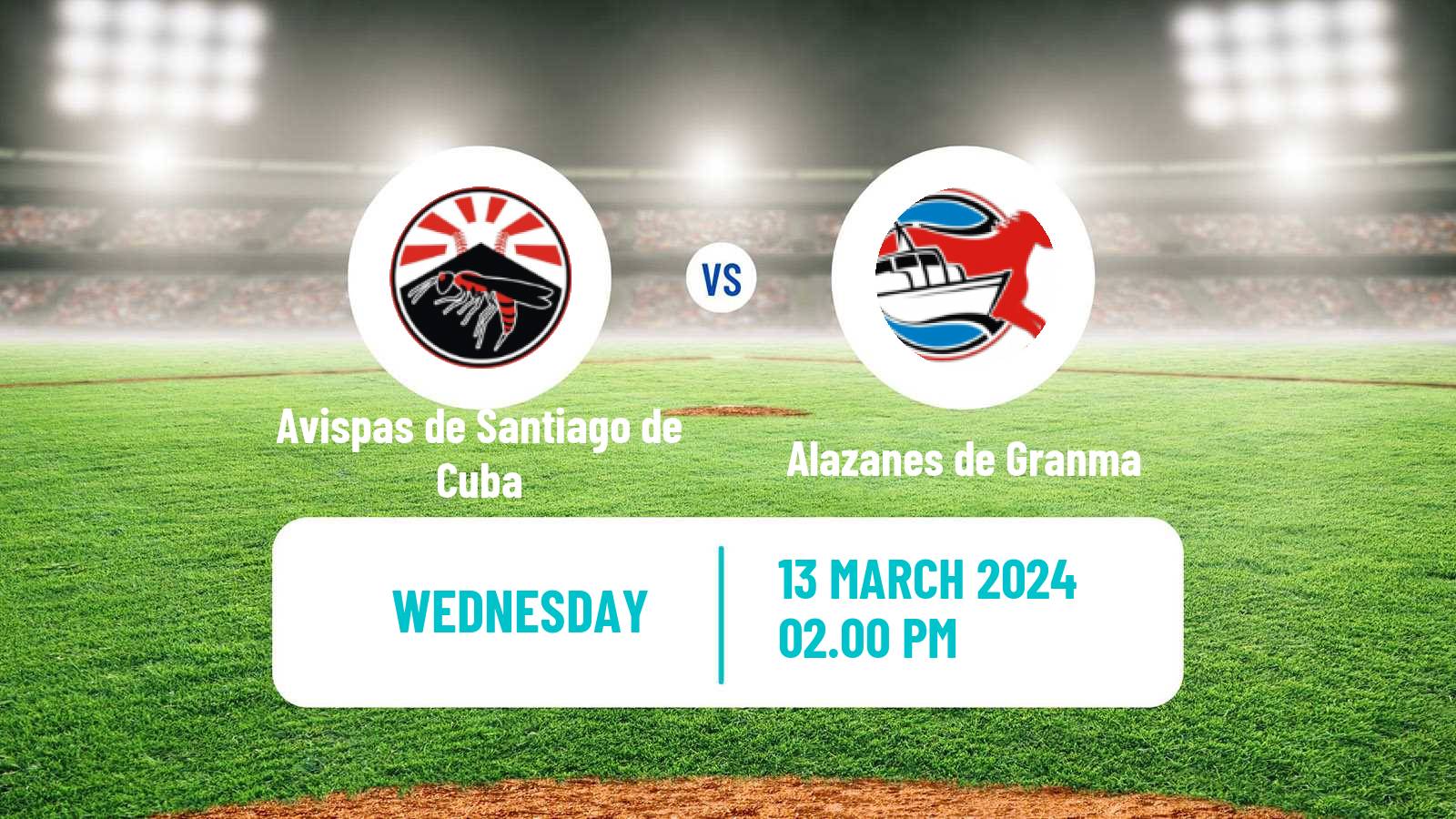 Baseball Cuba Serie Nacional Baseball Avispas de Santiago de Cuba - Alazanes de Granma
