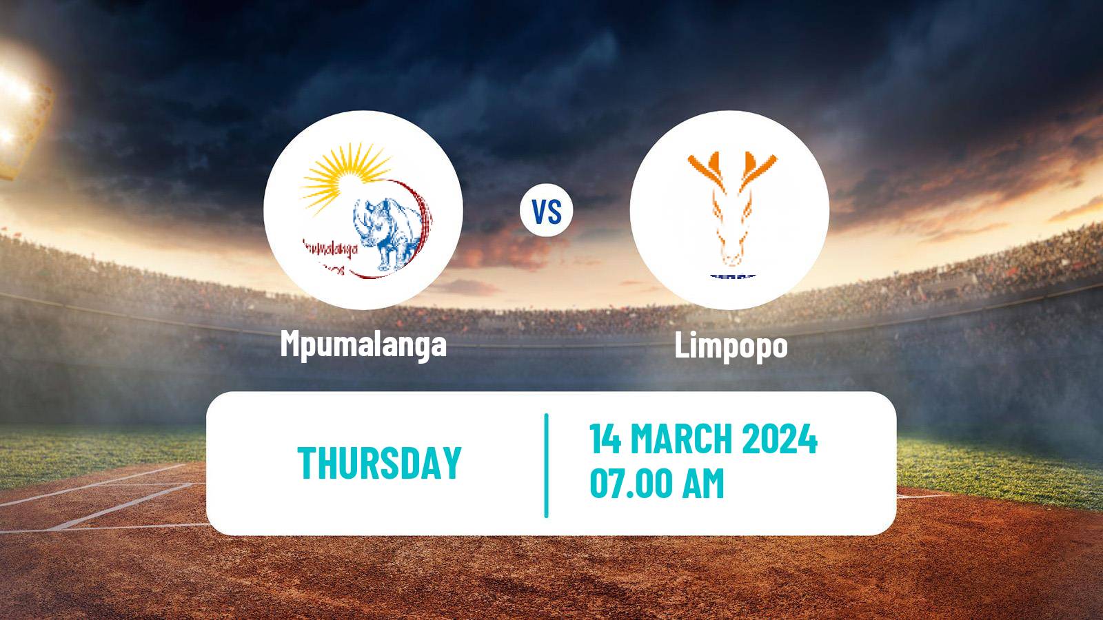 Cricket CSA Provincial T20 Cup Mpumalanga - Limpopo