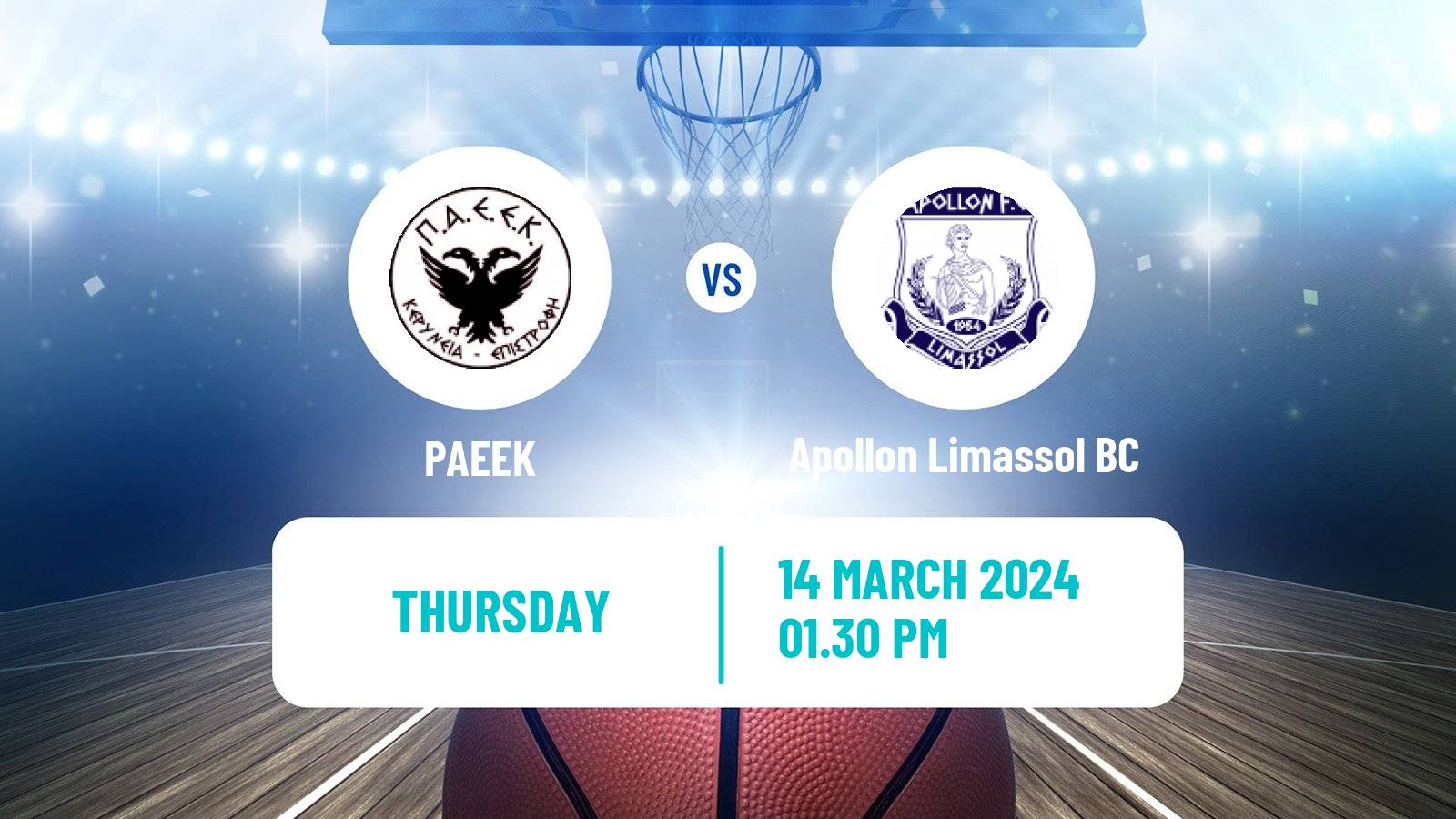 Basketball Cypriot Division A Basketball PAEEK - Apollon Limassol BC