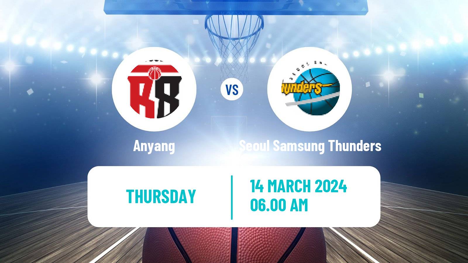 Basketball KBL Anyang - Seoul Samsung Thunders