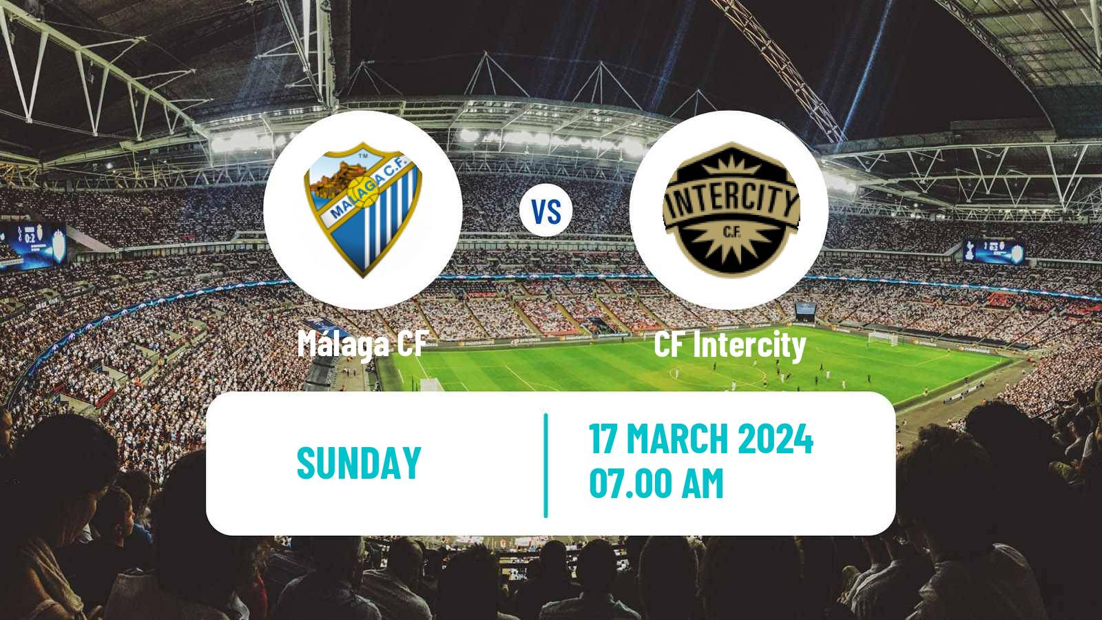 Soccer Spanish Primera RFEF Group 2 Málaga - Intercity