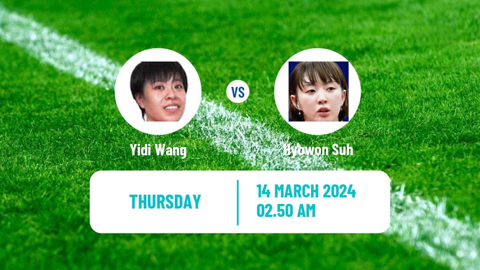 Table tennis Singapore Smash Women Yidi Wang - Hyowon Suh