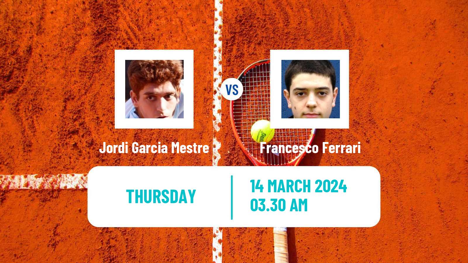 Tennis ITF M15 Antalya 6 Men Jordi Garcia Mestre - Francesco Ferrari