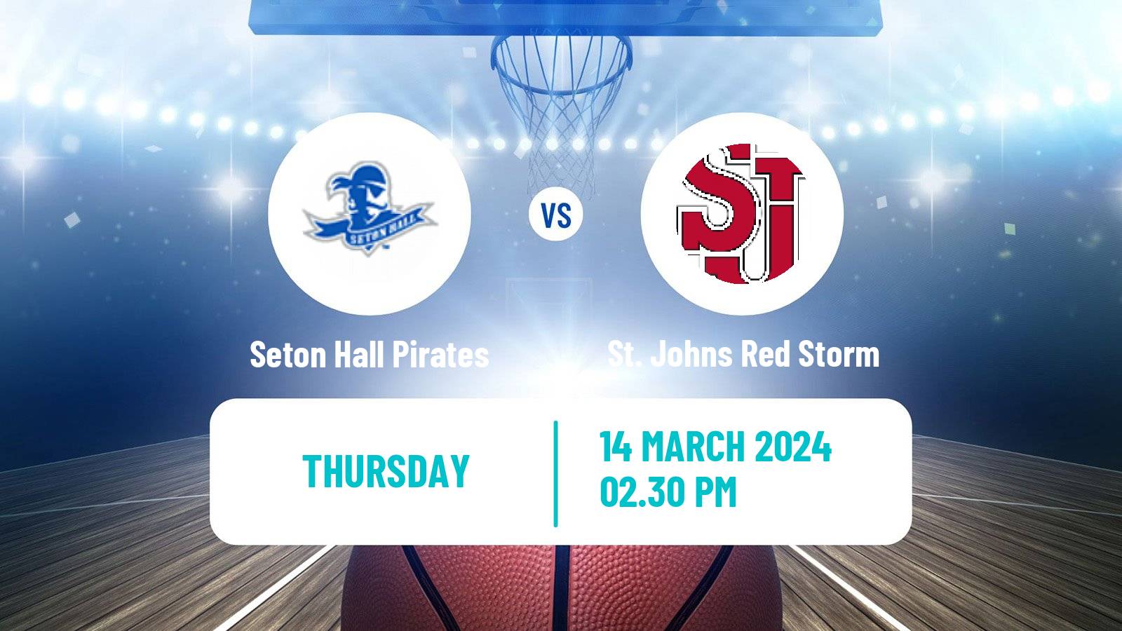 Basketball NCAA College Basketball Seton Hall Pirates - St. Johns Red Storm