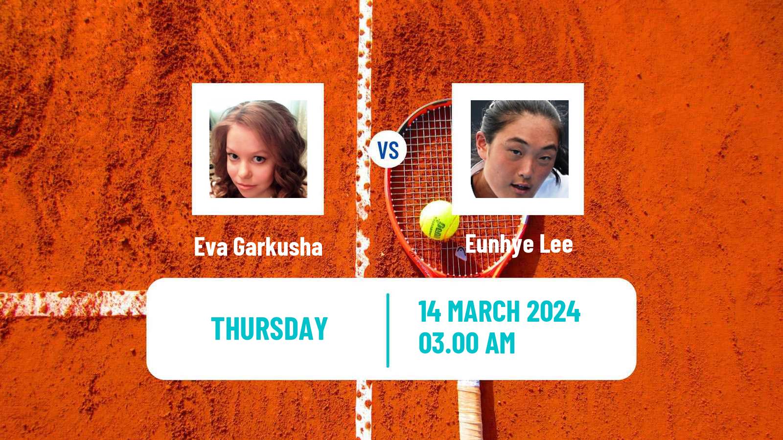 Tennis ITF W15 Karaganda 2 Women Eva Garkusha - Eunhye Lee